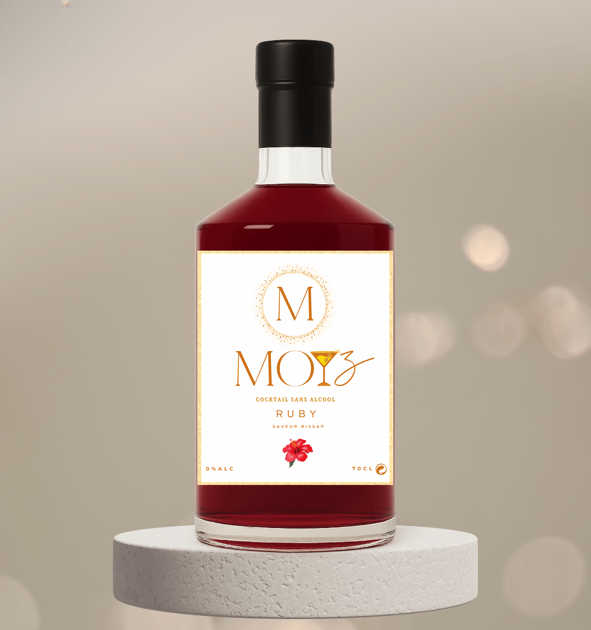 RUBY SANS ALCOOL – Cocktail de Bissap sans alcool | Saveurs Florales & Exotiques